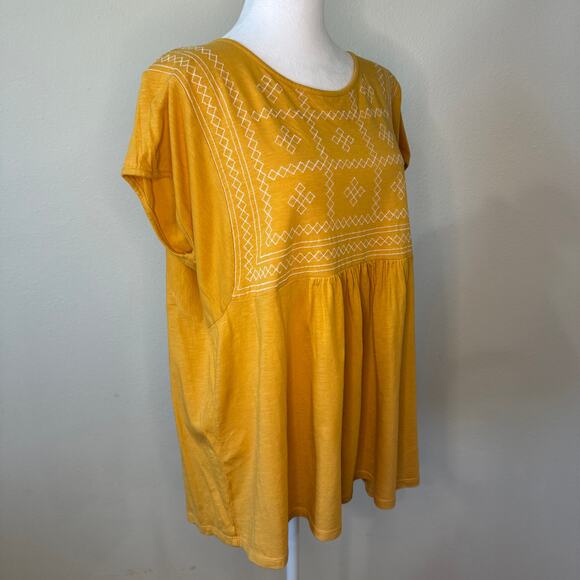 Gloria Vanderbilt Yellow Tunic Shirt - XXL - Excellent - Picture 5 of 10